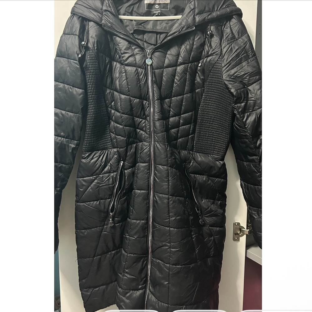 Bernardo Black Quilted Puffer Coat